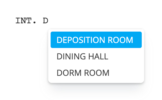 Add scene with heading