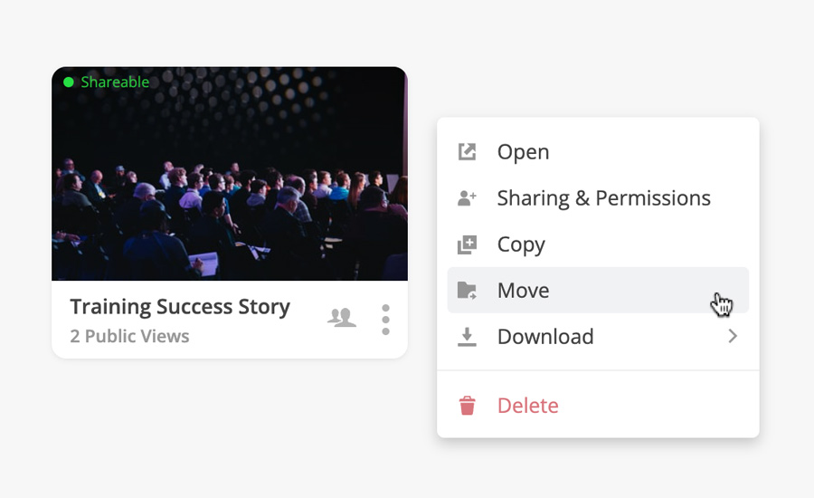 Move option in dropdown