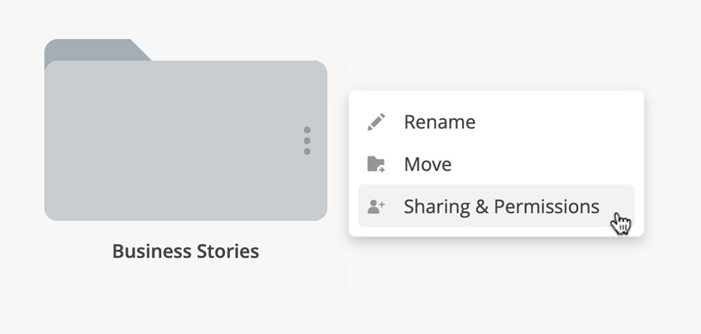 Share folder option