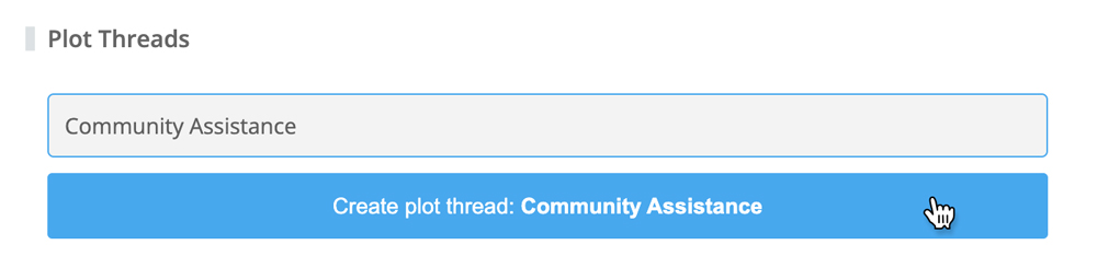 Create plot thread button