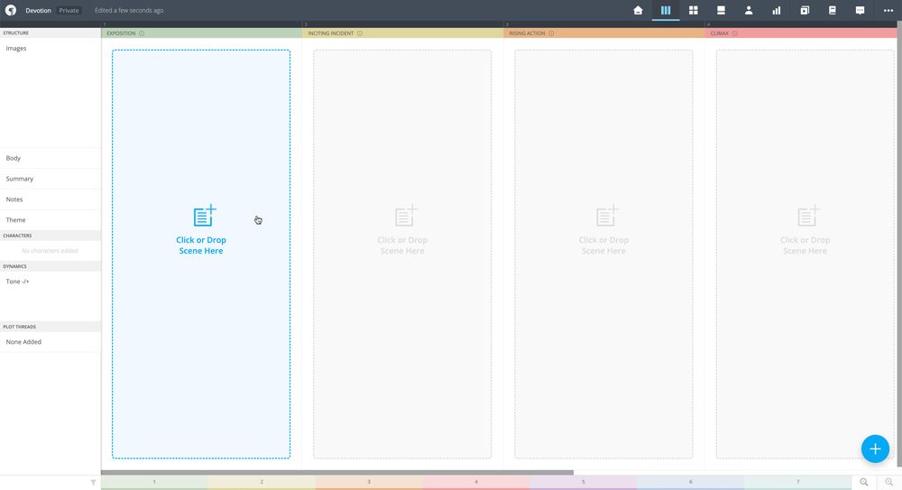 Click empty act in Timeline